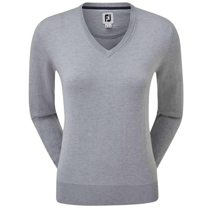 Pullover FootJoy en Laine Col V - Élégance et Chaleur pour Golfeurs | Route du Golf