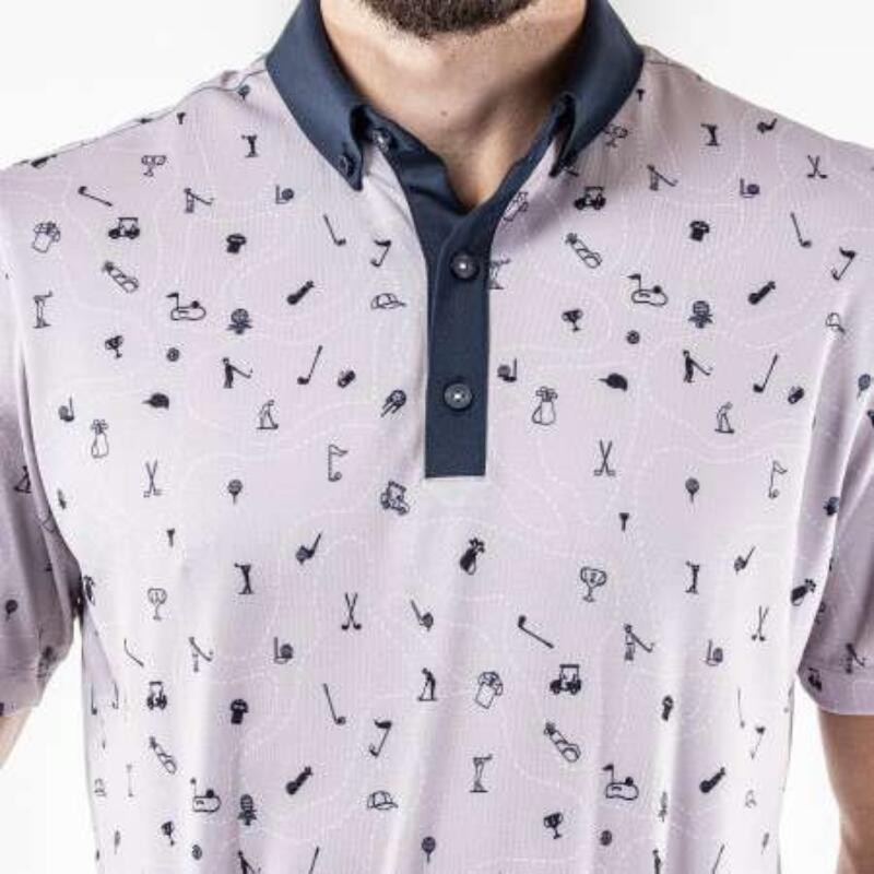 POLO GALVIN GREEN MIRO M ROUGE