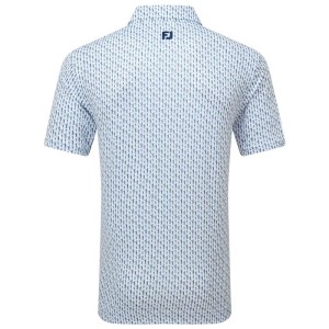 Footjoy | Polo En Fil D'Écosse Imprimé Silhouette