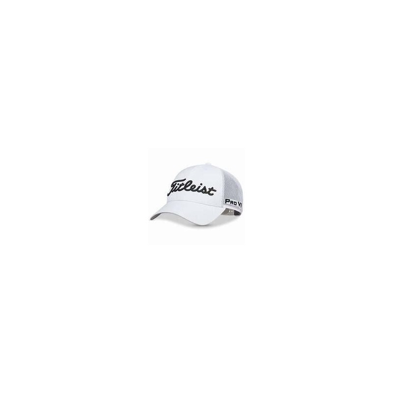 Titleist - casquette de golf Dobby Tech blanc-noir - routedugolf.com