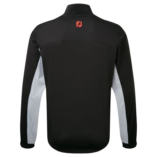 Veste de pluie Footjoy HydroKnit Noir/Gris/Rouge - Confort et Imperméabilité pour Golfeurs