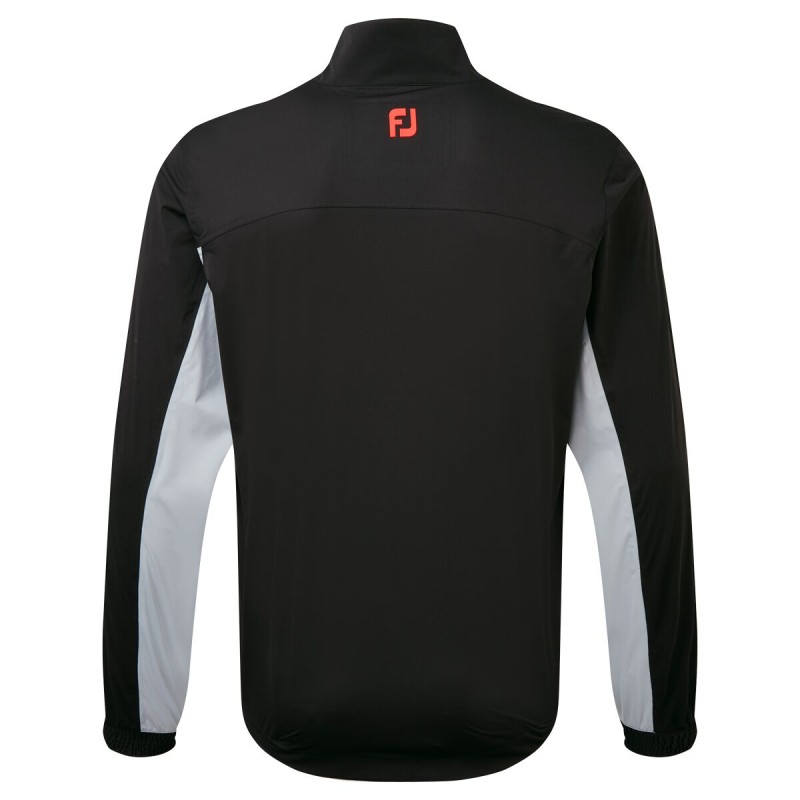 Veste de pluie Footjoy HydroKnit Noir/Gris/Rouge - Confort et Imperméabilité pour Golfeurs