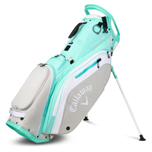 Callaway | Sac Trépied Fairway 14 Aqua Blanc Argent