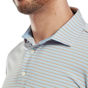 Footjoy | Polo Footjoy En Fil D'Écosse à Rayures