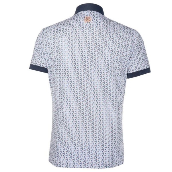 POLO GALVIN GREEN MALCOLM WHITE/NAVY/ORANGE S
