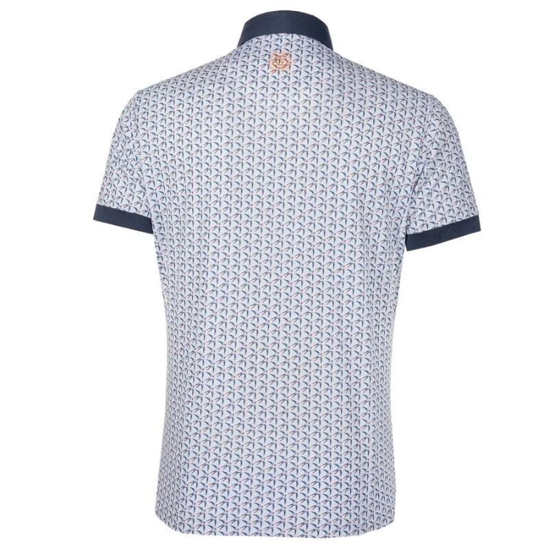 POLO GALVIN GREEN MALCOLM WHITE/NAVY/ORANGE S