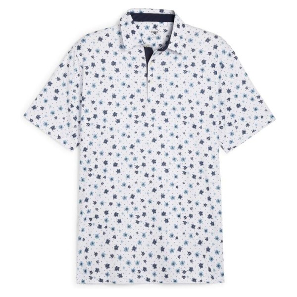 POLO PUMA FLORAL POLO.W GLOW- Z BLUE M WHITE GLOW-ZEN BLUE