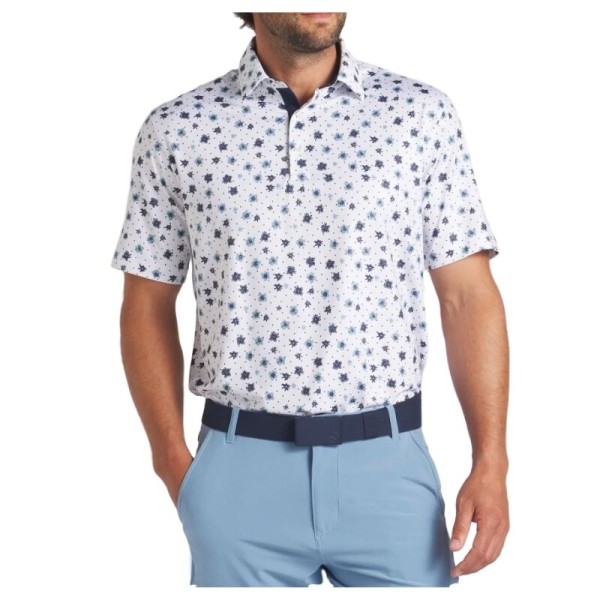 POLO PUMA FLORAL POLO.W GLOW- Z BLUE M WHITE GLOW-ZEN BLUE