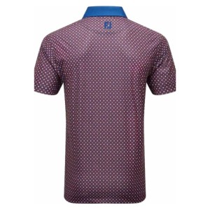 POLO CIRCLE PRINT TWILIGHT, ROUGE, IRON, BLANC M