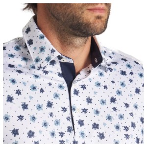 POLO PUMA FLORAL POLO.W GLOW- Z BLUE M WHITE GLOW-ZEN BLUE