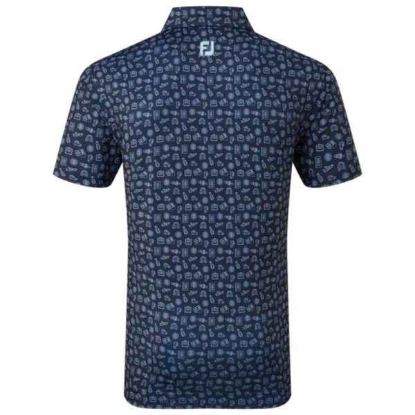 POLO TRAVEL PRINT BLEU MARINE, TRUE BLUE M