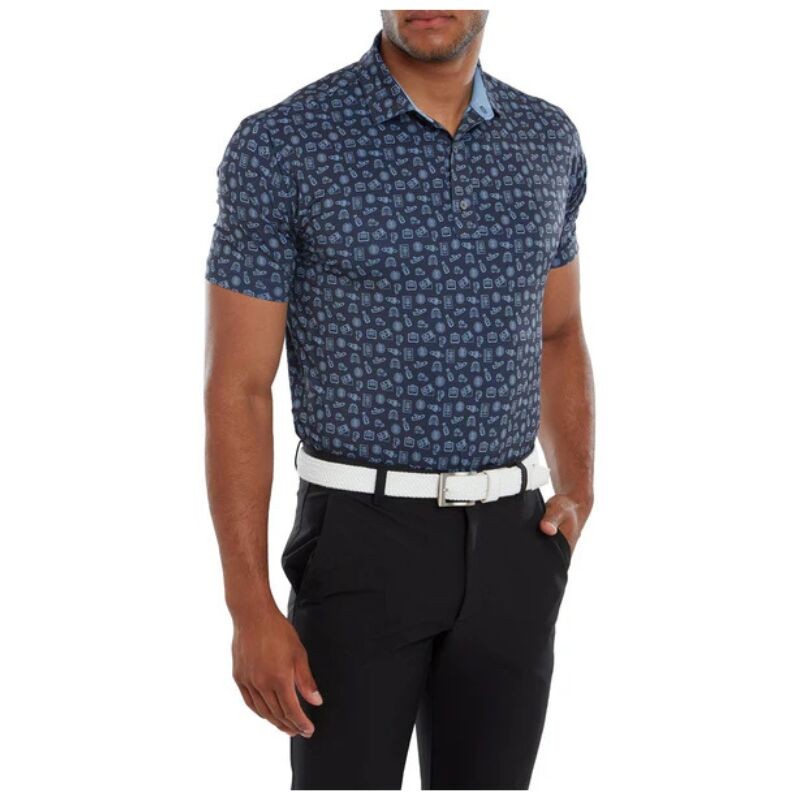 POLO TRAVEL PRINT BLEU MARINE, TRUE BLUE M
