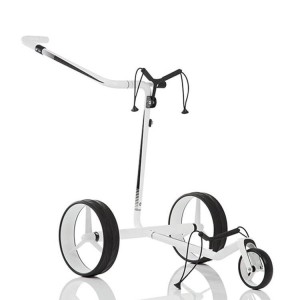Jucad | Chariot Électrique Carbon Travel 2.0 Blanc/Noir