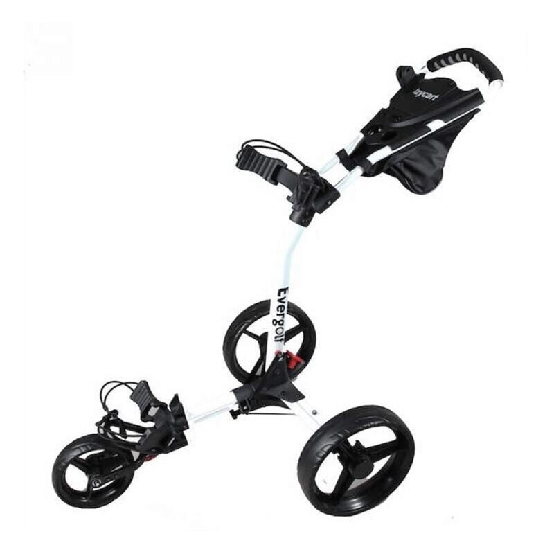 Evergolf | Chariot Manuel 3 Roues avec Porte Parapluie