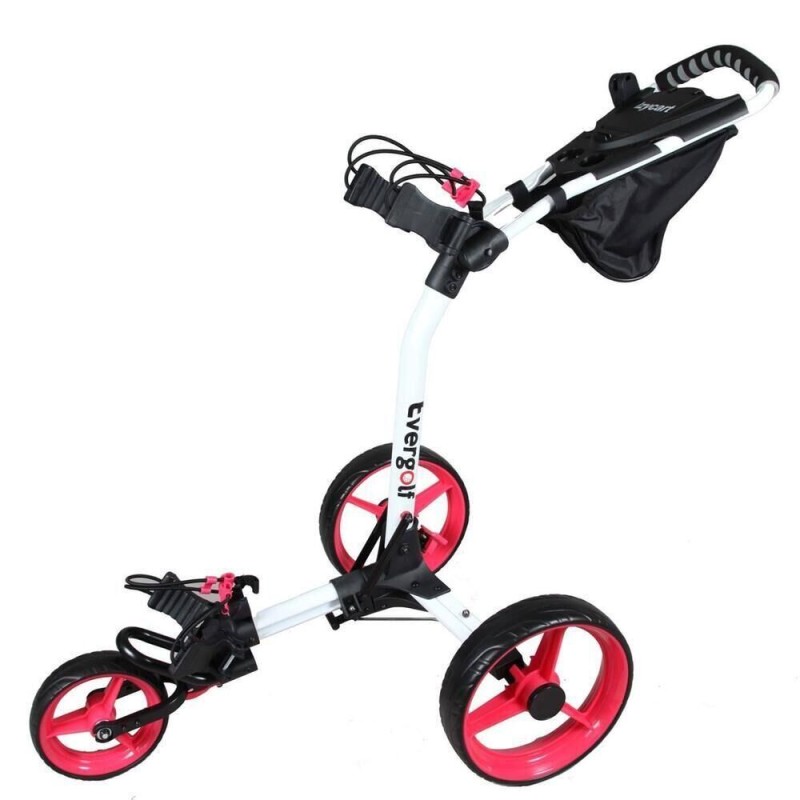 Evergolf | Chariot Manuel 3 Roues avec Porte Parapluie