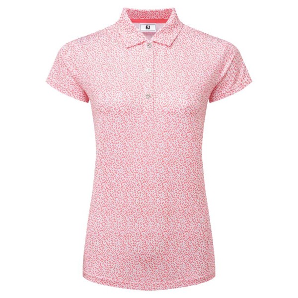 Polo FootJoy Animal Print Cap Sleeve – Performance et Élégance pour Golfeuses | Route du Golf