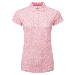 Polo FootJoy Animal Print Cap Sleeve – Performance et Élégance pour Golfeuses | Route du Golf