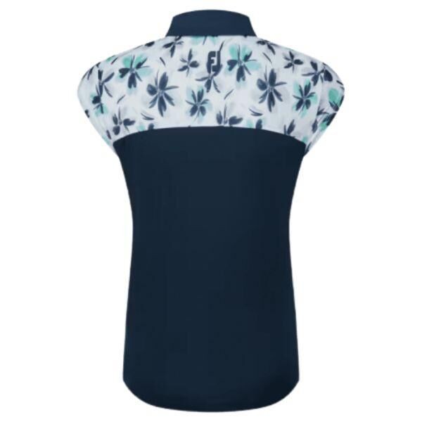 FootJoy | Polo fleurie en fil d'Écosse Femme