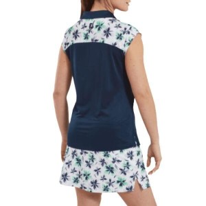 FootJoy | Polo fleurie en fil d'Écosse Femme
