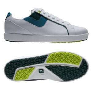 Chaussures Footjoy Links - Blanc/Vert/Bleu
