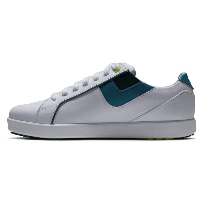 Chaussures Footjoy Links - Blanc/Vert/Bleu