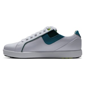 Chaussures Footjoy Links - Blanc/Vert/Bleu