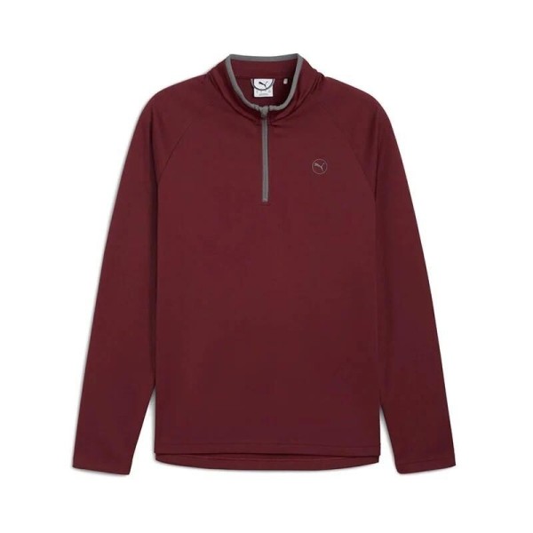 Puma | Pullover Waffle Fleece 1/4 Zip Bordeaux