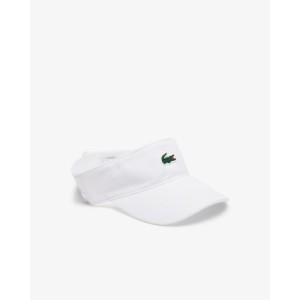 Visière Lacoste Blanche - Élégance et Protection Solaire