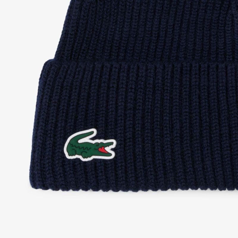 Lacoste | Bonnet Maille Côtelée