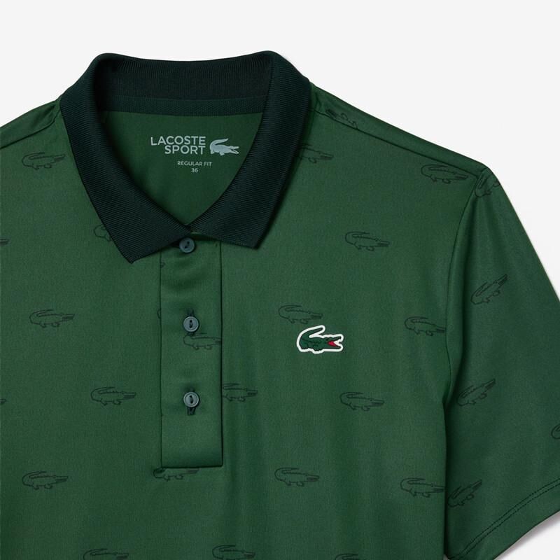 Polo Lacoste Ultra Dry Imprimé – Séchage Rapide, Confort Extensible et Protection UV