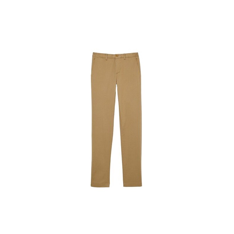 Pantalon Lacoste Chino Slim en Coton – Élégance Moderne et Confort