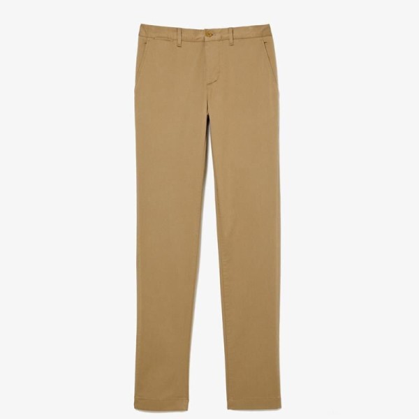 Pantalon Lacoste Chino Slim en Coton – Élégance Moderne et Confort