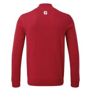 Footjoy | Pullover en laine 1/2 Zip Rouge