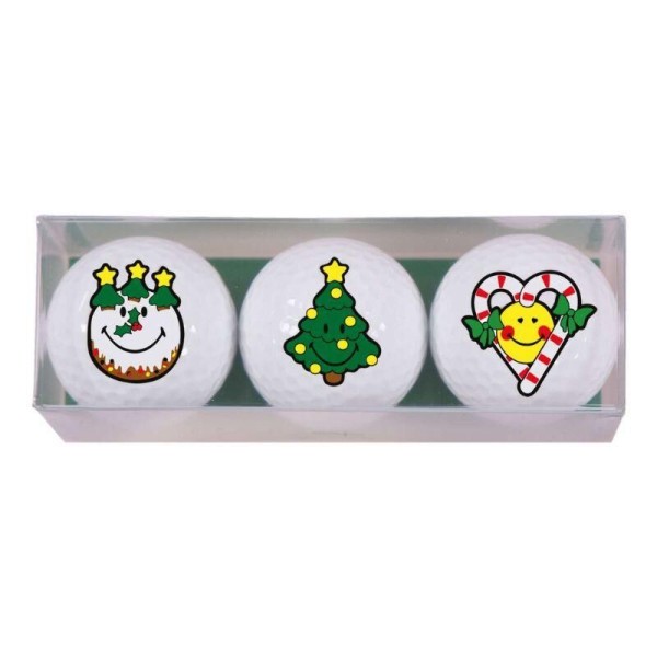Sportiques | Coffret 3 Balles Boule de Noël, Sapin, Sucre d'Orge