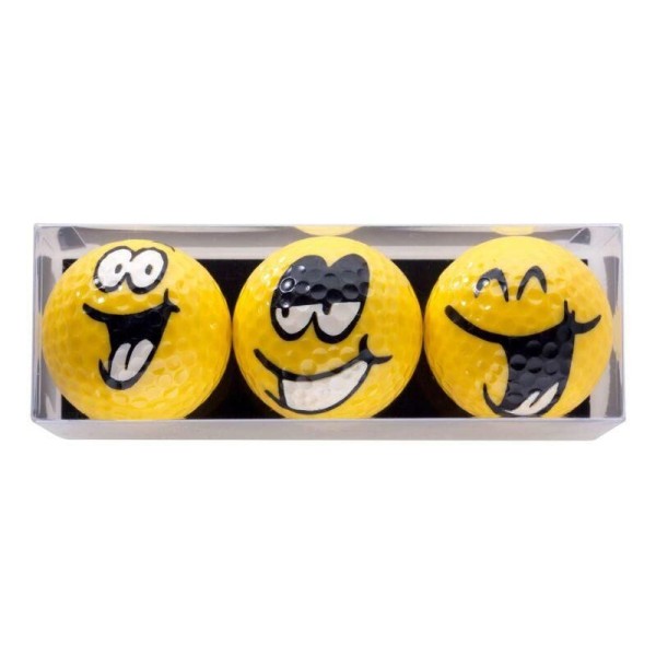 Sportiques | Coffret 3 Balles Grand Sourire Jaune