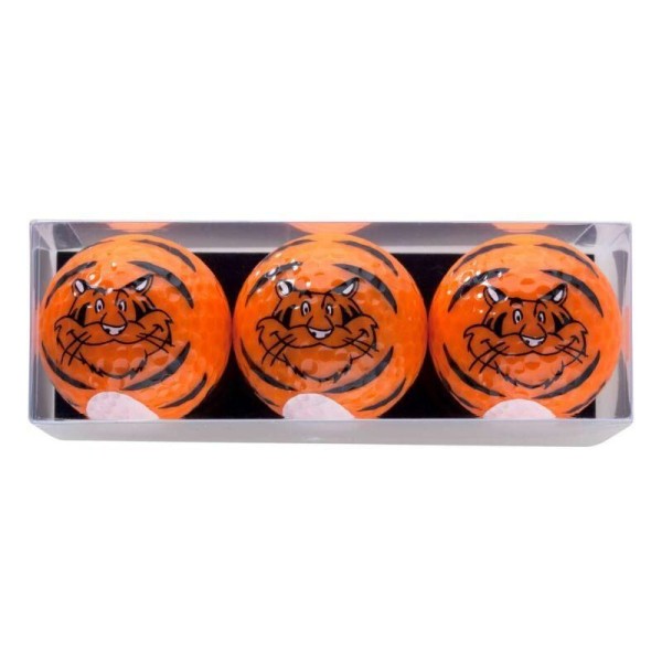Coffret 3 Balles Sportiques Tigre Orange
