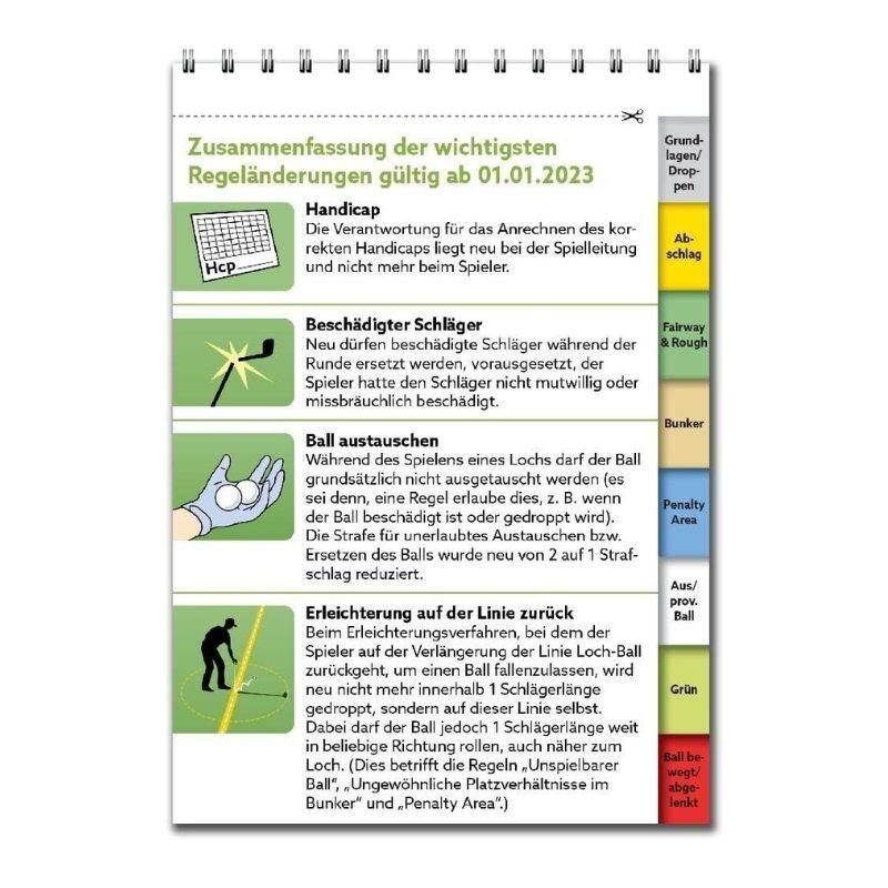 Golfregeln kompakt - Règles de golf 2023 - Allemand