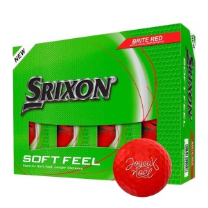 Srixon | Balles Soft Feel Rouge - Joyeux Noël