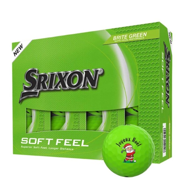 Srixon | Balles Soft Feel Vert - Père Noël Golfeur