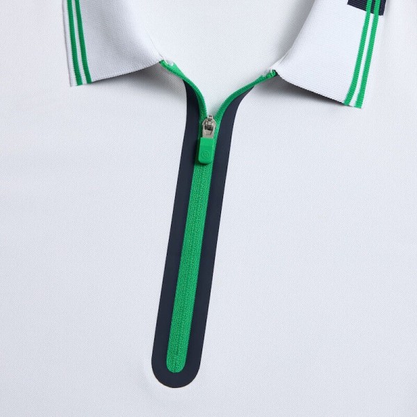 G/Fore | Polo Contrast Sleeve Tech Piqué 1/4 Zip Femme