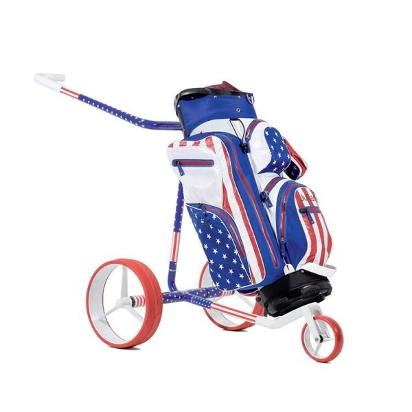 Jucad | Chariot Électrique Carbon Travel 2.0 USA Édition Spéciale