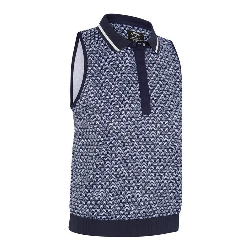 Callaway | Polo Scarf GeoPrint RibCollar