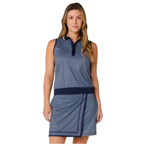 Callaway | Polo Scarf GeoPrint RibCollar