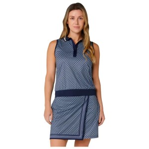 Callaway | Polo Scarf GeoPrint RibCollar