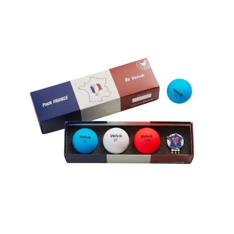 Volvik | Coffret de 3 balles de golf Vivid France