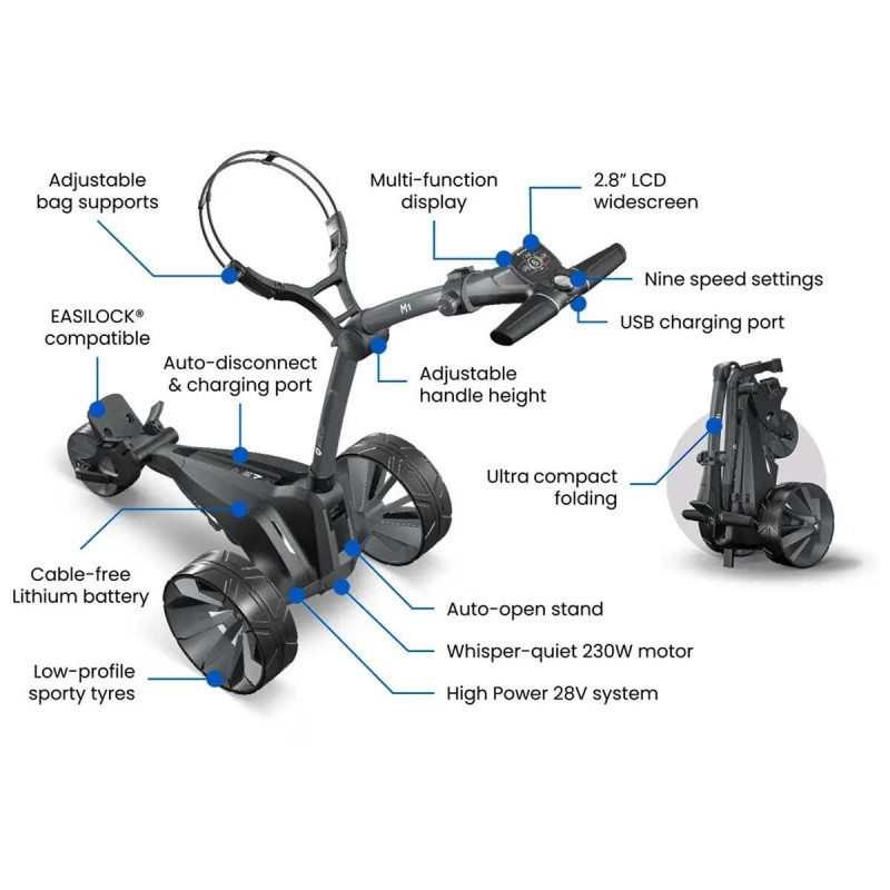 Motocaddy | Chariot électrique M1 2026