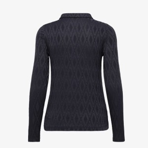 Daily Sports | Polo Graphic Jacquard LS Femme