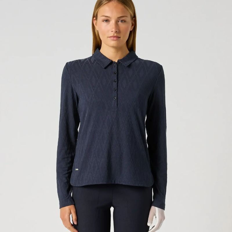 Daily Sports | Polo Graphic Jacquard LS Femme