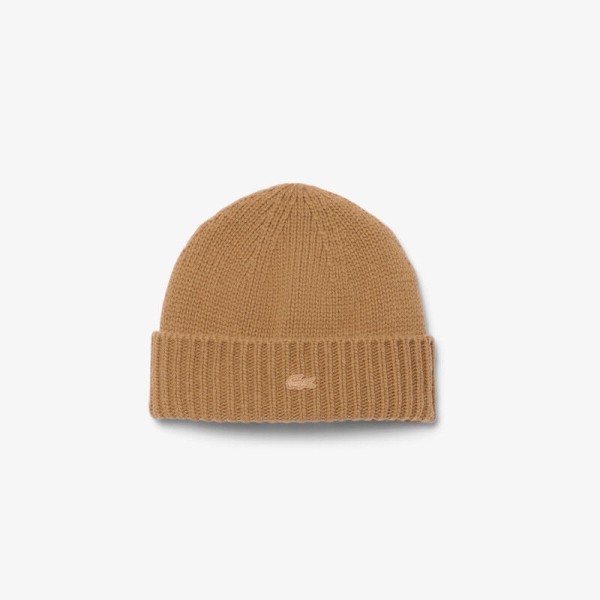 Lacoste | Bonnet en laine maille 3D