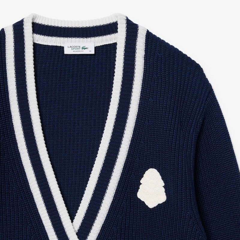 Lacoste | Pullover Golf laine mélangée badge Femme